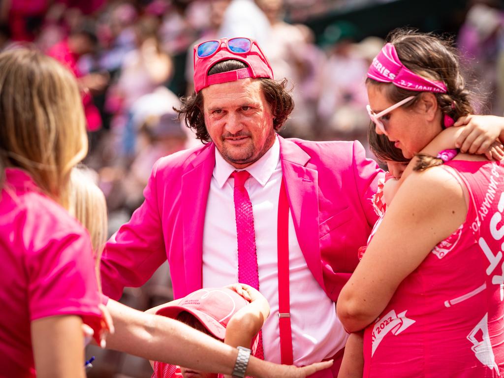 Fans have been getting into the spirit of the Pink Day in recent years. Picture: Julian Andrews