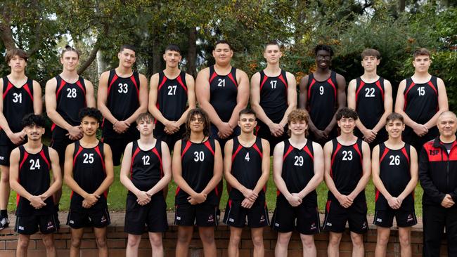 Erindale College's under 20 division three basketball squad that will compete in the 2022 Australian Schools Championships on the Gold Coast. Photo: supplied.