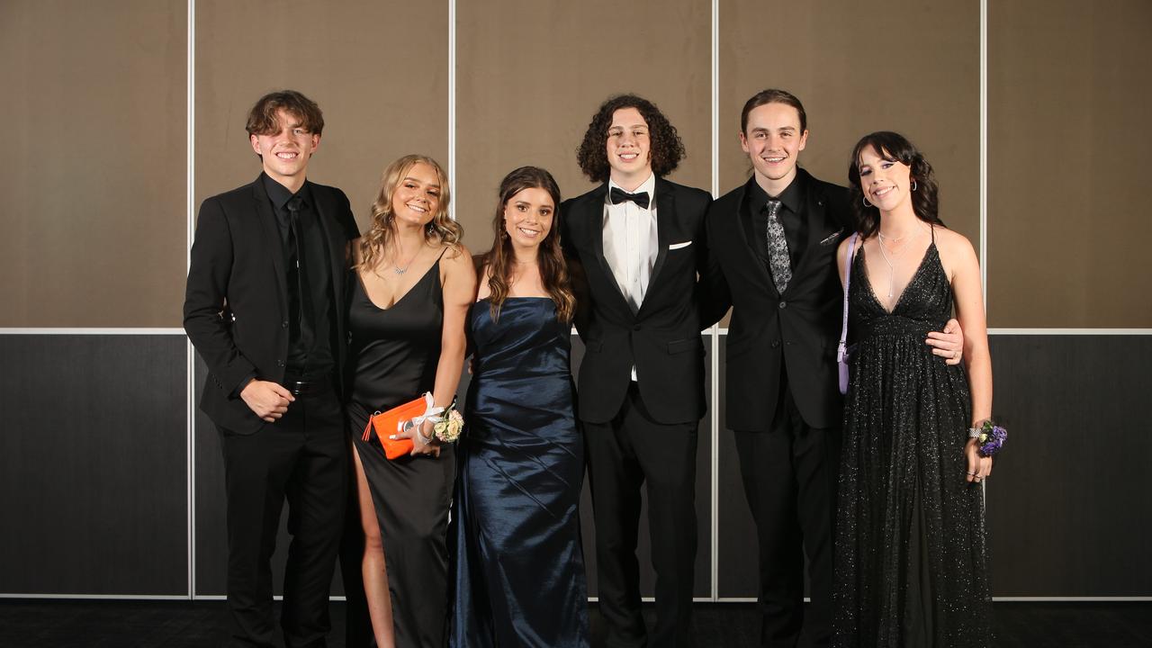 Cabra Dominican College senior students celebrate their school formal at Adelaide Oval on Friday, March 12, 2021. Picture: Emma Brasier