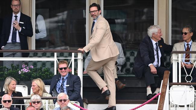 Hugh Jackman was on hand to watch the Aussies. (Photo by Stu Forster/Getty Images)