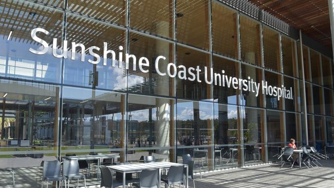 Sunshine Coast University Hospital (SCUH).Exterior of the building.