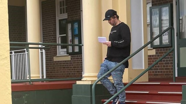 Tarzali man, Jasper Huddleston leaves the Atherton Magistrates Court after facing 11 counts of attempted obtaining financial advantage by deception. Picture: Supplied