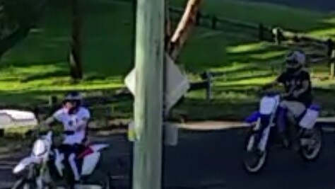 Motorbike riders are terrorising residents on a Newcastle cyclepath. Supplied.