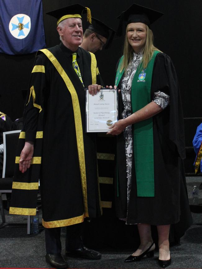 Alannah Duncan graduated with a Bachelor of Physiotherapy (Honours) at the CQUniversity graduation ceremony in Bundaberg on December 14, 2023.