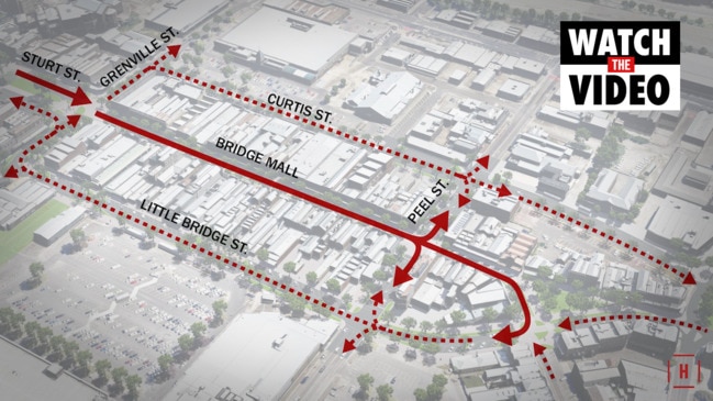 Ballarat Bridge Mall plan