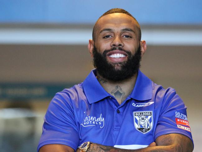 Former Melbourne Storm star Josh Addo-Carr in Canterbury Bulldogs colours as he prepares for the 2022 NRL season