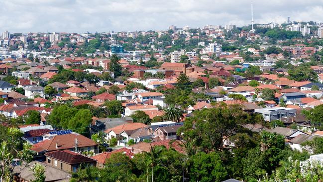 A View over Bondi rooftops looking towards Bellevue Hill. Expanding populations bring community pressures, the Premier says.