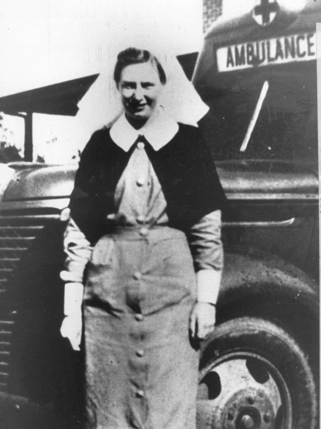 An early photo of Sister Vivian Bullwinkel.