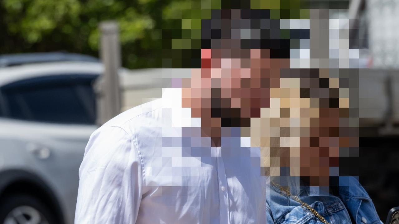 Supporters outside the Bundaberg Magistrates Court on December 5 after eight men arrested in relation to a record haul of cocaine appeared via video-link. Picture: Paul Beutel