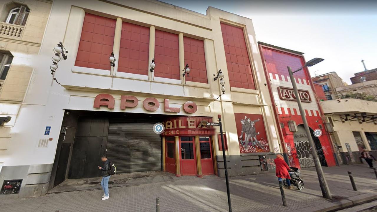 Hampson was reportedly found at the Apolo nightclub in Barcelona. Pic: Google Maps