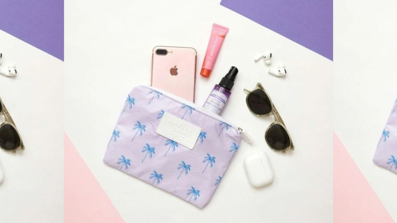 Amelia Lane Lilac Palms Wet Bag. Picture: Myer