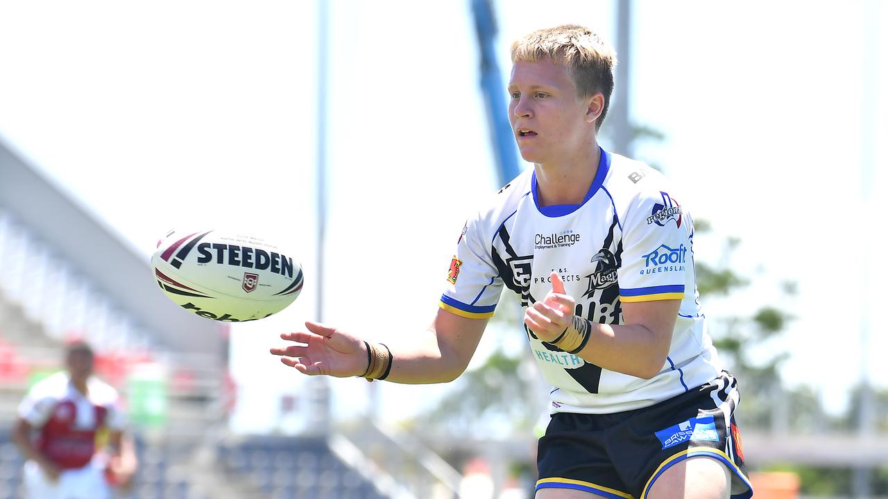 Marsden SHS halfback Levi-James Bannan playing for Souths Logan earlier in his career.