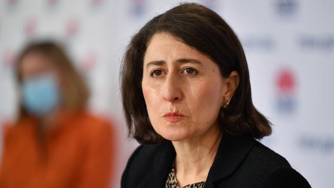 NSW Premier Gladys Berejiklian in Sydney on Wednesday. Picture: Joel Carrett