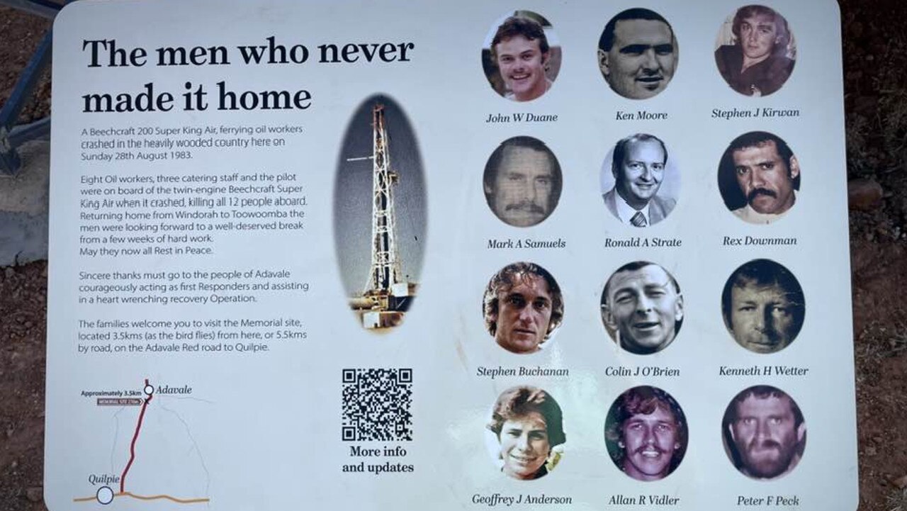 The new more personalised memorial bearing the faces of the lost boys and their story is set to be unveiled today at the Adavale Town Hall. Picture: Adavale-Outback History South-Western Queensland.