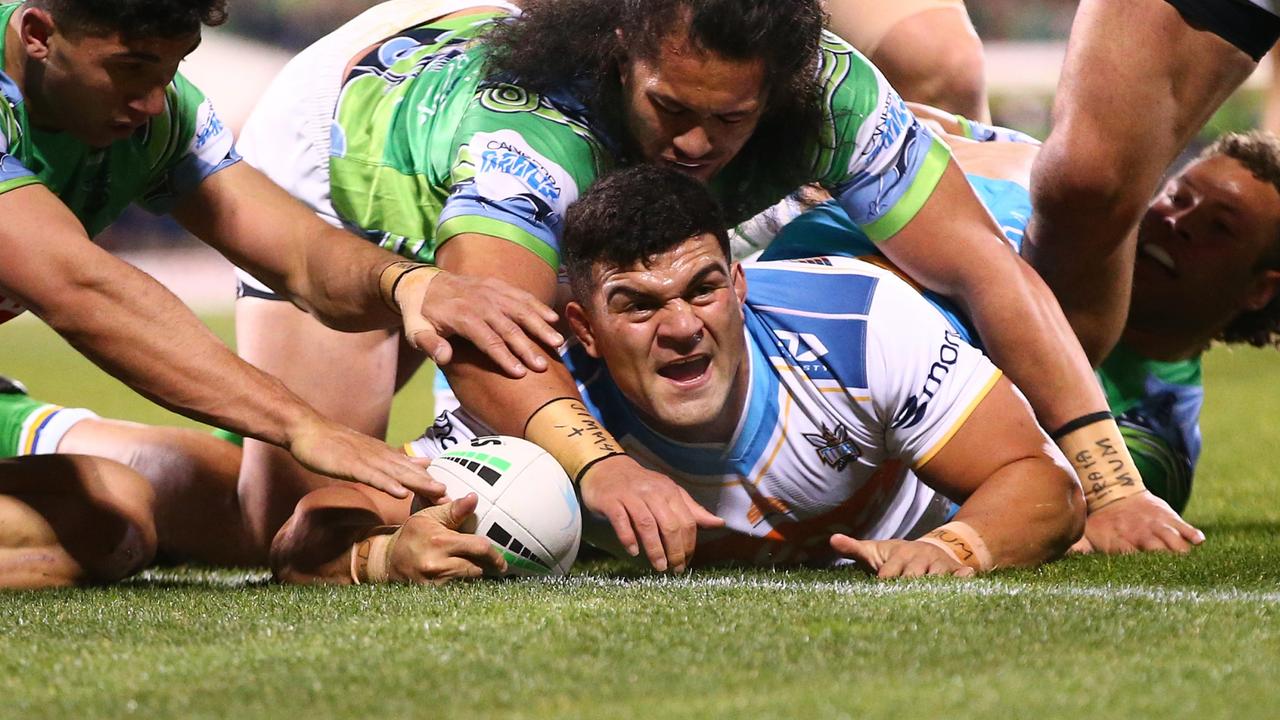 NRL Gold Coast Titans v Canberra Raiders, Round 20, 2022