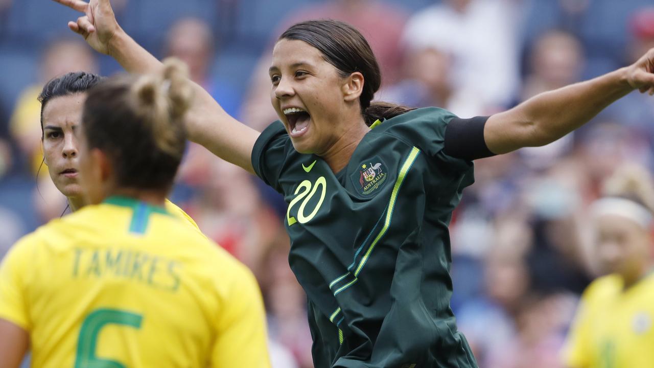 Sam Kerr is aiming to score her first World Cup goal.