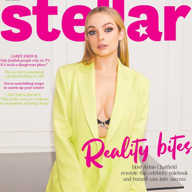 Abbie Chatfield stars on the cover of this Sunday’s <i>Stellar</i>. Picture: Daniel Nadel