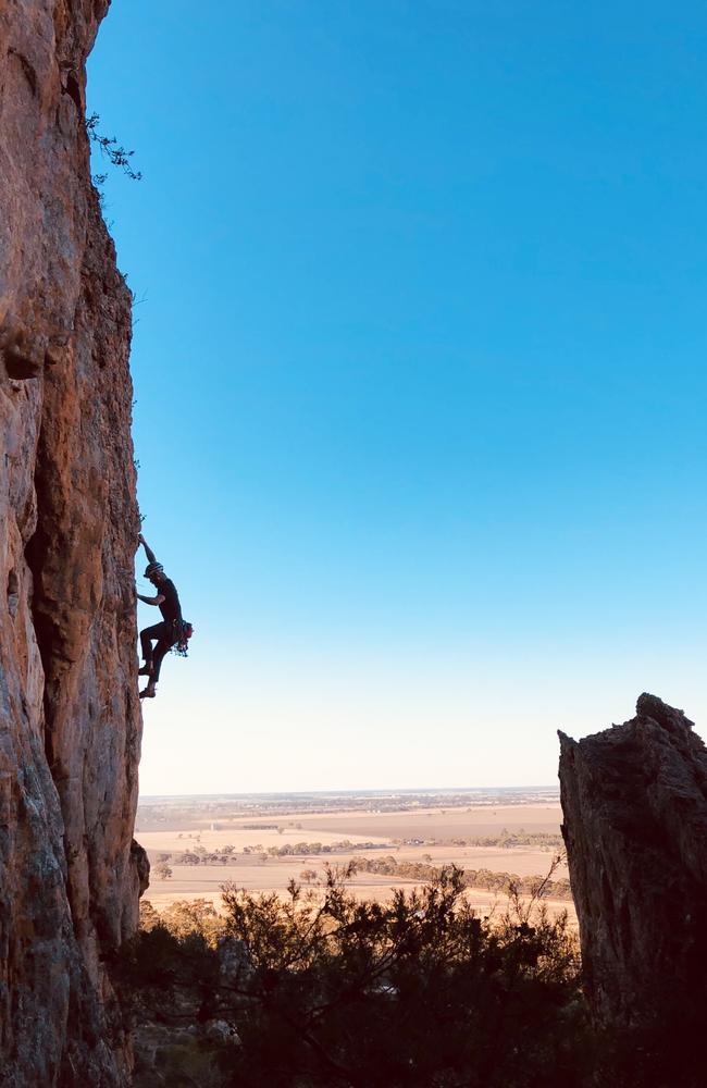 People travel from all over the world to climb these structures. Picture: Jason Edwards