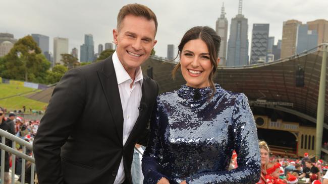 David Campbell and Sarah Abo at Carols By Candlelight in 2023. Picture: Supplied