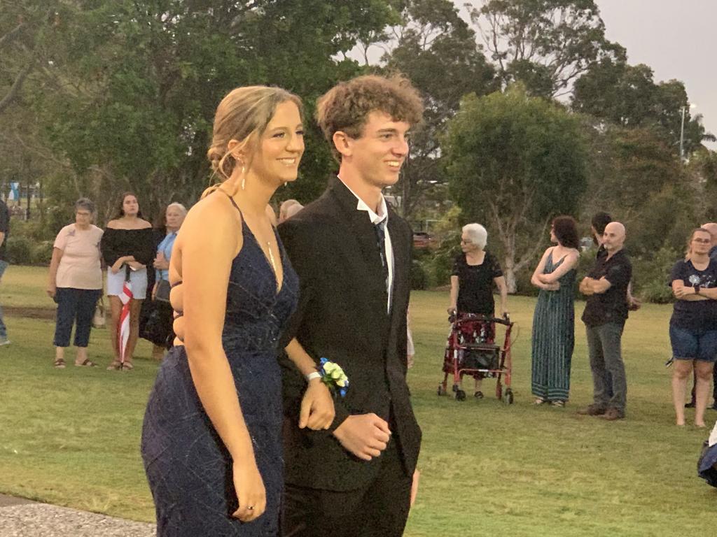 The students arrive at the St James Lutheran College formal.