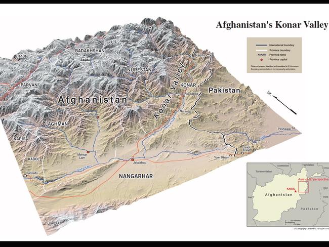 This map produced in 2001 shows how technology has changed map work. Picture: CIA