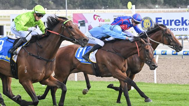 Berkeley Square ridden by Jaylah Kennedy wins the Sportsbet Ballarat Cup at Sportsbet-Ballarat Racecourse on December 07, 2024 in Ballarat, Australia. (Photo by Reg Ryan/Racing Photos via Getty Images)