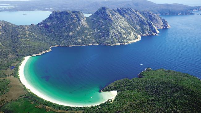 The Wineglass Bay is essential to any east Tasmania road trip.