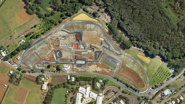 Work underway on the Tweed Valley Hospital site.