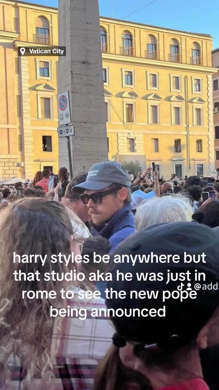 Mega-star spotted at pope announcement
