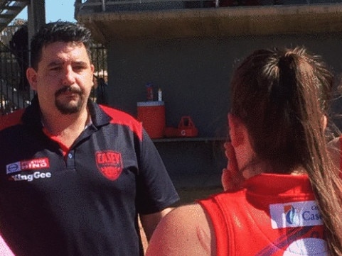 Tim McGibney on the job at Casey Demons.