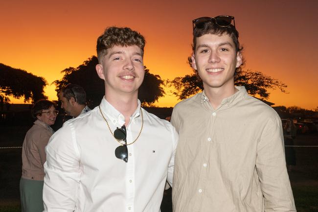 Seth Holsted and Fletcher Faulks at the Mirani State High School year 12 Formal.Picture: Michaela Harlow