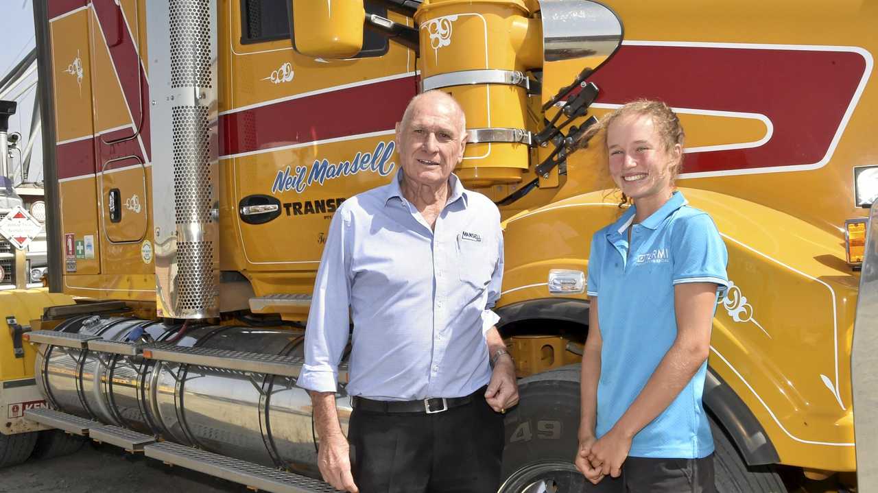 HELPING HAND: Toowoomba businessman Neil Mansell says he's proud to support steeplechase athlete Brielle Erbacher by reducing her travel costs when she competes in Sydney and Melbourne. Picture: Bev Lacey