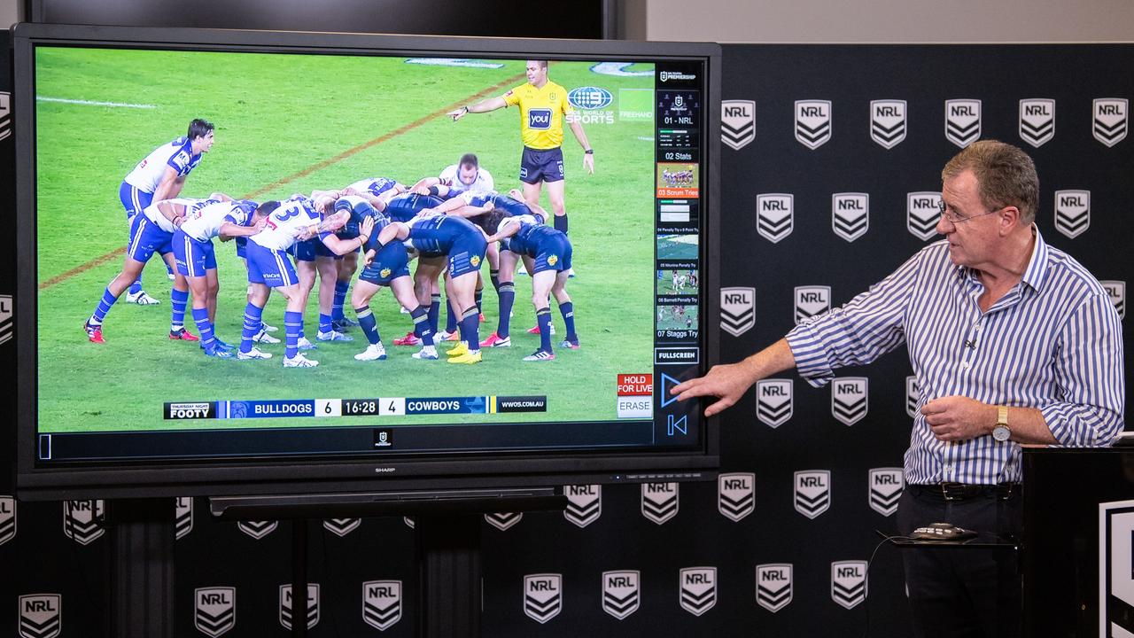 Graham Annesley will no longer host weekly media briefings to explain crucial rule interpretations in games. Picture: James Gourley