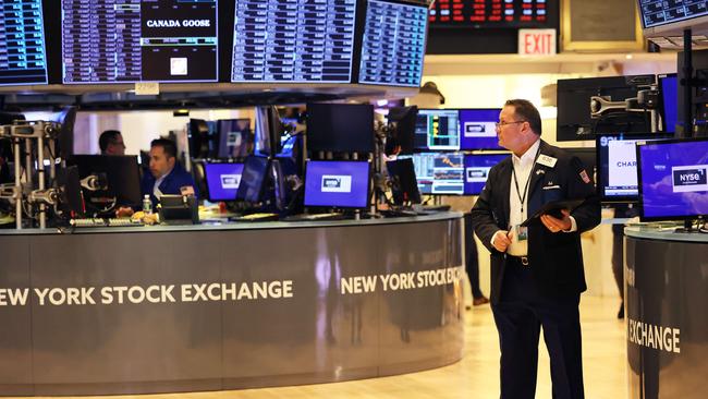 Traders work the floor of the New York Stock Exchange in New York City. Picture: Michael M. Santiago/Getty Images/AFP