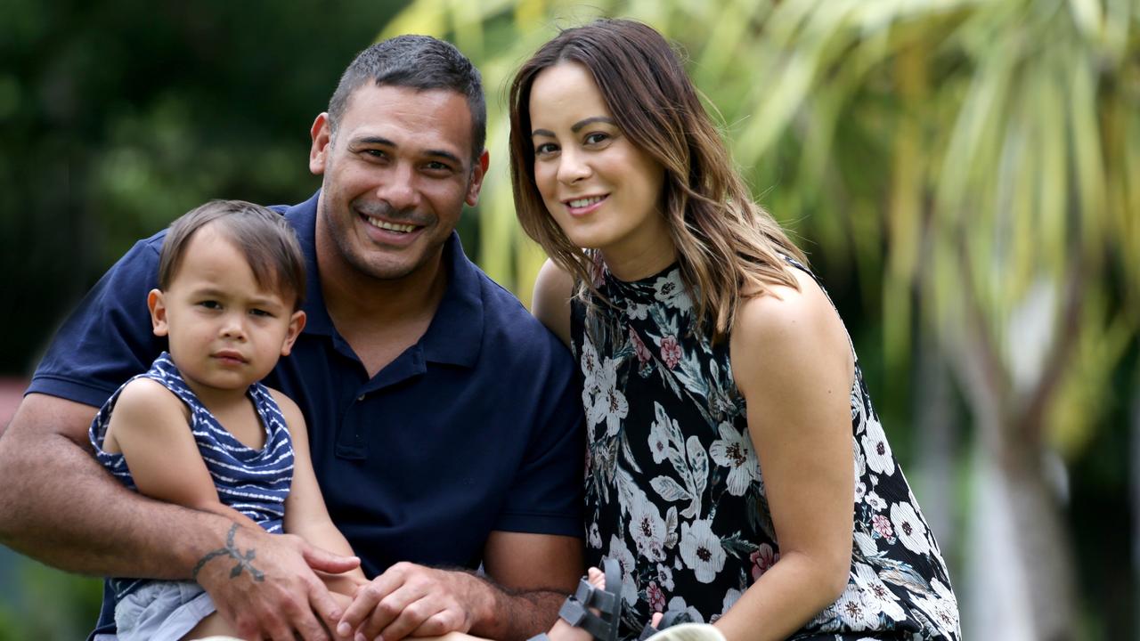 Justin Hodges had to convince his wife