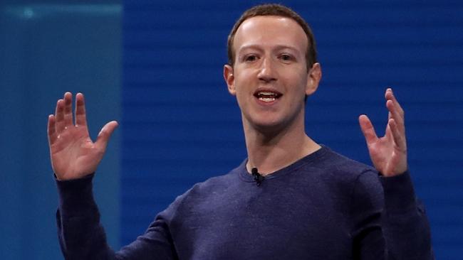 Facebook CEO Mark Zuckerberg speaks during the F8 Facebook Developers conference in San Jose, California on Monday. (Pic: Justin Sullivan/Getty)