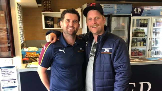 Doncaster East president Peter Sowersby (left) and vice-president Ryan Gordon (right). Picture: Doncaster East Football Club.