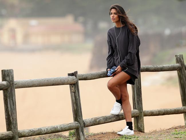 Home and Away's Pia Miller flaunts her long legs during a day out