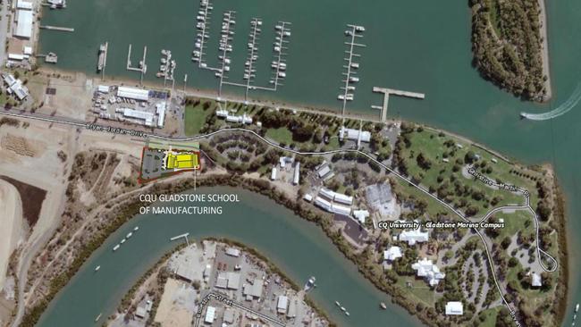 Where the CQUniversity School of Manufacturing is proposed to be built in Gladstone.