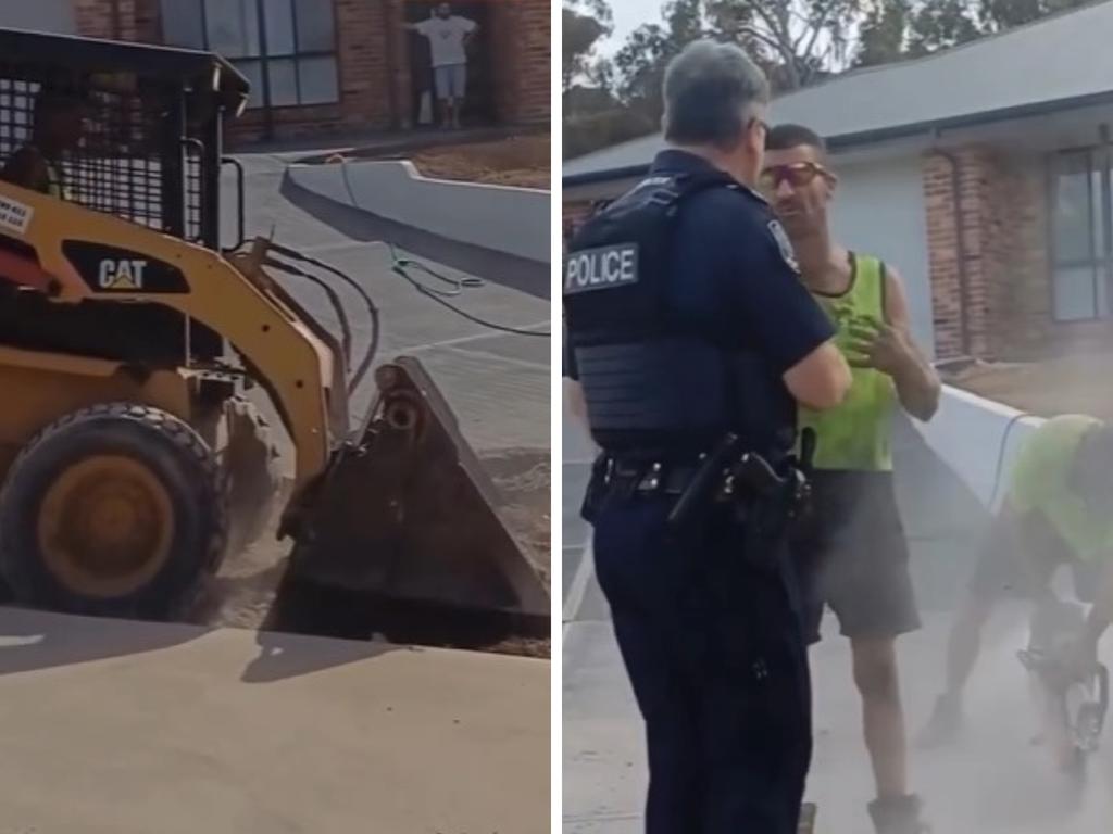 The video went viral, with many people supporting the tradies. Picture: Instagram