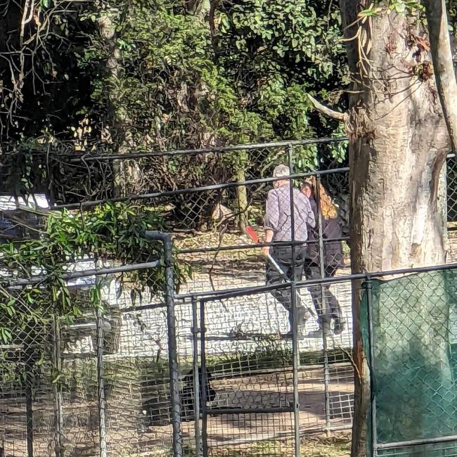 Council staff outside the pet resort.