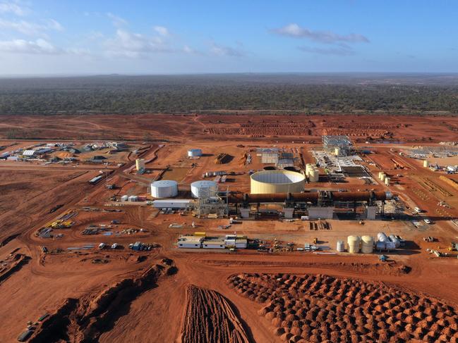 The Lynas Rare Earths Ltd. processing plant in Kalgoorlie, Western Australia, on Wednesday, Aug. 3, 2022. Lynas, the only key supplier of the critical minerals outside China, has won further financial backing from Washington to build a plant in the US. Photographer: Carla Gottgens/Bloomberg via Getty Images