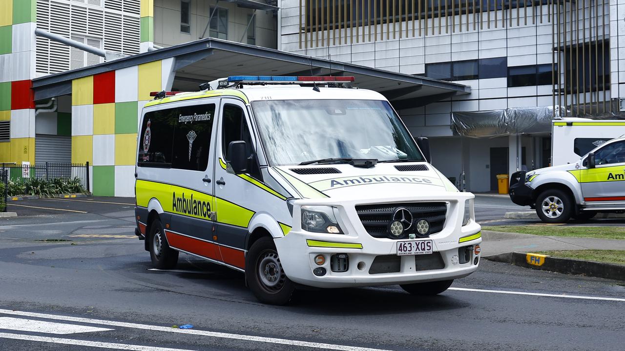 Two people, including a young child have been transported to hospital following a two-vehicle crash in Cairns on Wednesday morning. Picture: Brendan Radke