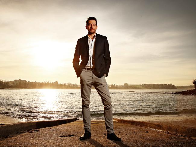 James Mathison Former TV host pictured at Shelley Beach in Sydney before he runs as an independent in the next federal election.