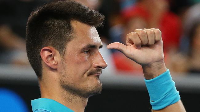 Not selected … Bernard Tomic. Picture: Michael Klein