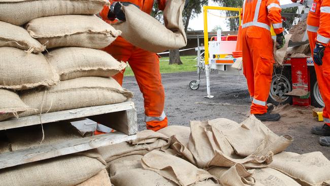 The State Emergency Service will reinforce a levee protecting critical infrastructure at Cowirra. Picture: David Crosling