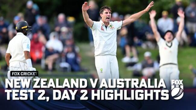 australia vs new zealand test highlights day 2