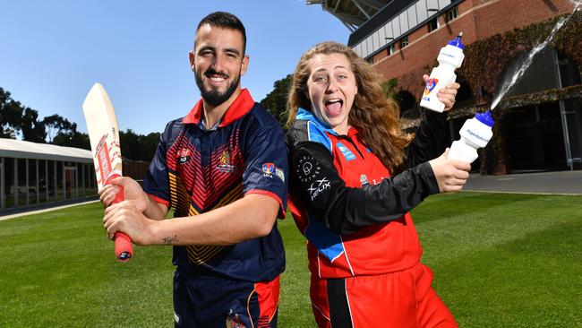 Former Adelaide skipper Cam Valente (left) has had one of his best Premier Cricket season starts since joining Port Adelaide. Picture: Keryn Stevens