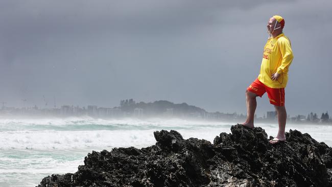 Grant keeps an eye on the conditions. Picture: Glenn Hampson