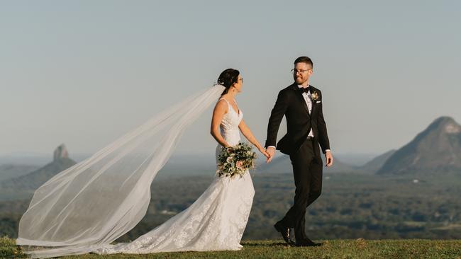 Wedding of Stephanie Fowler and William Slack. Picture: Jennifer Oliphant